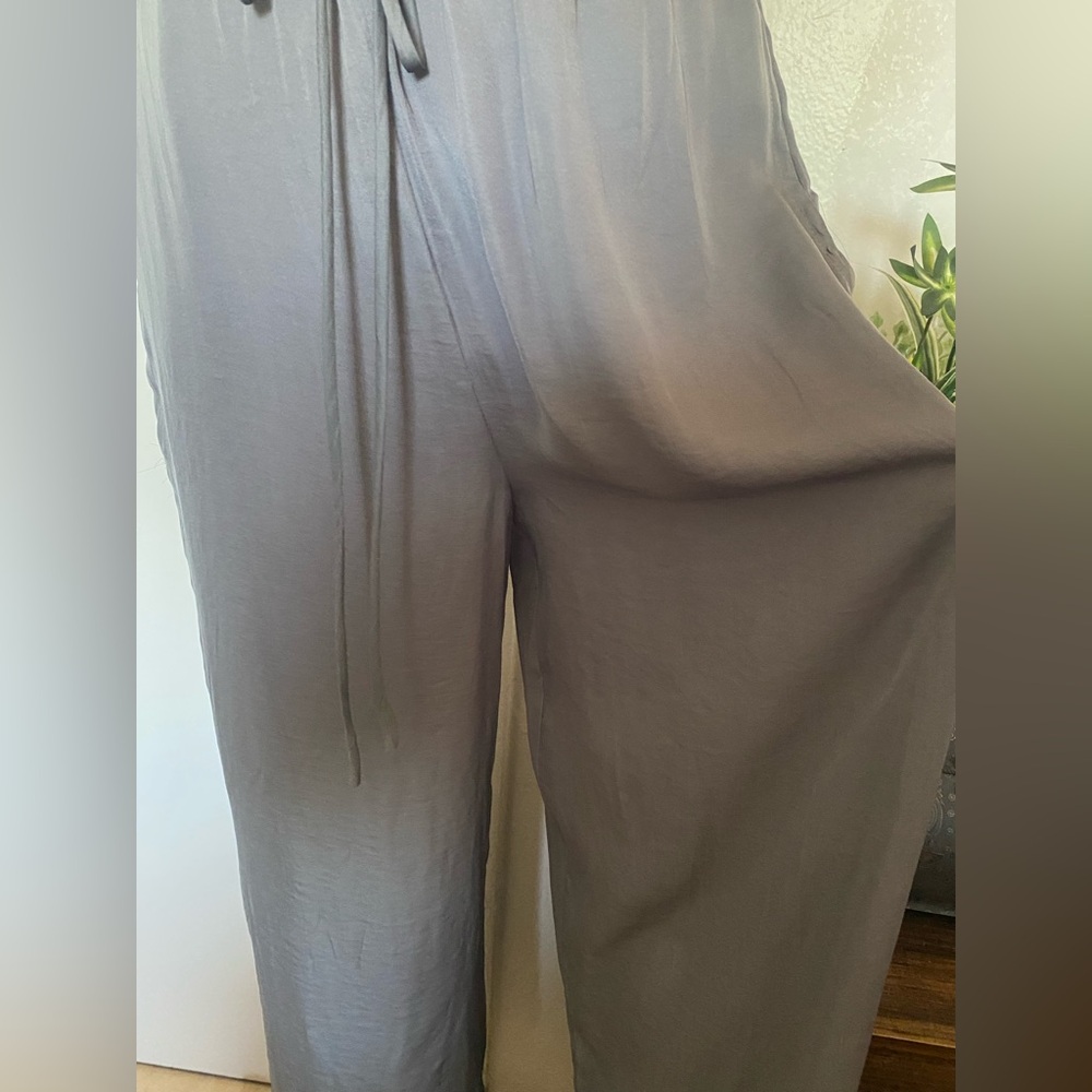 Mustard Seed Light Gray Ruffle Jumpsuit‎ - Picture 5 of 16